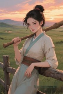 Bìa truyện Bà Cô Cực Phẩm Không Đi Tránh Nạn, Vào Rừng Sâu Săn Mãnh Thú