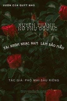 Bìa truyện Xuyên Thành Nữ Phụ Độc Ác Tại Nhóm Nhạc Nam Làm Bảo Mẫu